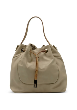 ALVIERO MARTINI 1° CLASSE Geo Classic drawstring shoulder bag - White