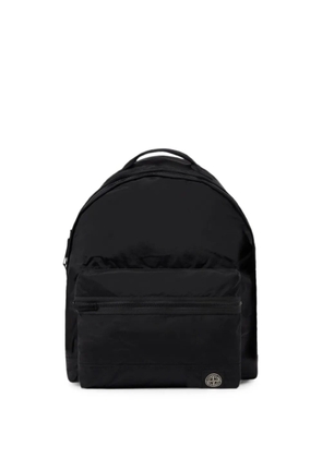Stone Island logo-patch backpack - Black