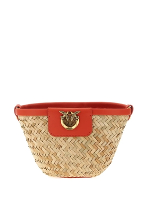 PINKO Love Summer bucket bag - Neutrals