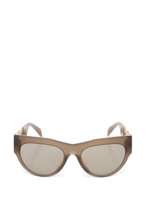Versace Pre-Owned 2010s Medusa Greca cat-eye frame sunglasses - Brown