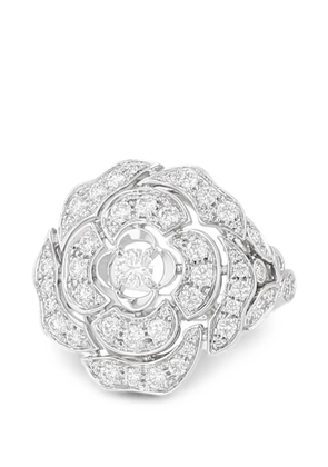 CHANEL Pre-Owned 2010s Bouton de Camélia diamond ring - Silver