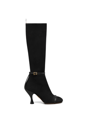 Thom Browne 90mm Trompe L'oeil 4-Bar knee-high boots - Black