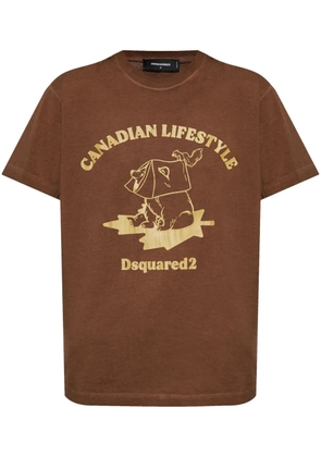 DSQUARED2 cotton t-shirt - Brown