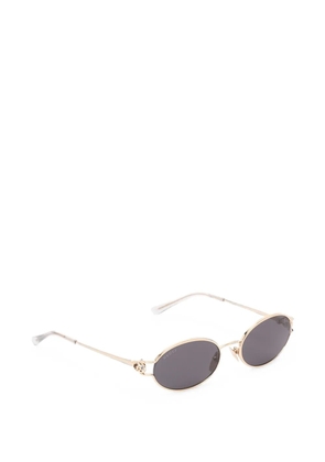 Gucci Eyewear Interlocking G oval-frame sunglasses - Gold