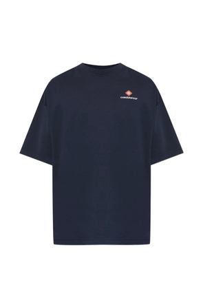 Casablanca logo-print cotton T-shirt - Blue
