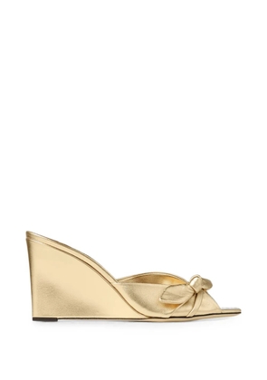 Jimmy Choo Livi Wedge 85 sandals - Gold