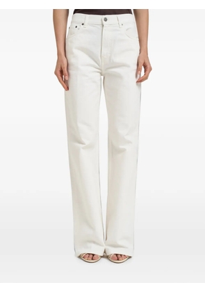 Haikure logo-patch jeans - White