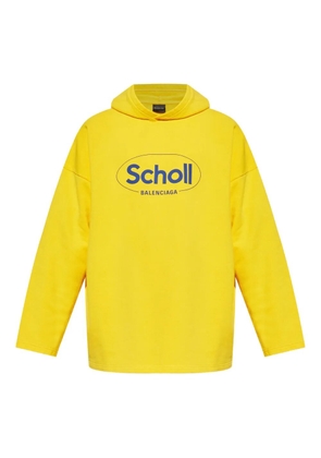 Balenciaga cotton hoodie - Yellow