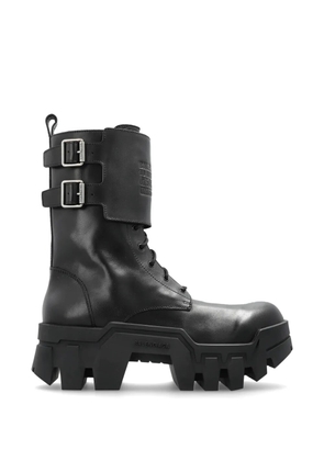 Balenciaga Bulldozer buckle lace-up boots - Black