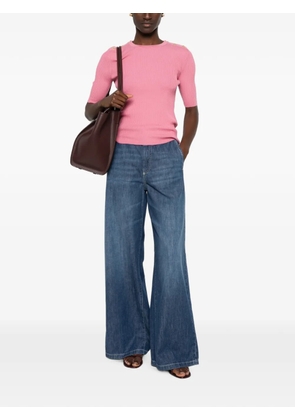 'S Max Mara button-detail ribbed sweater - Pink