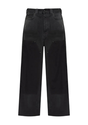 Balenciaga panel-detail jeans - Black