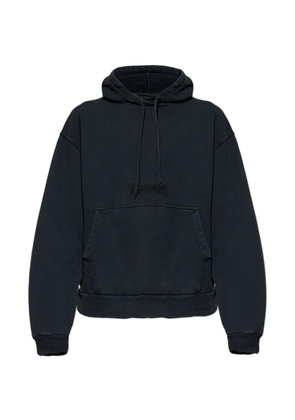 Balenciaga logo-embroidered hoodie - Black