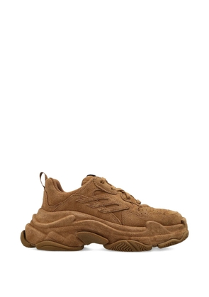 Balenciaga Triple S suede sneakers - Brown