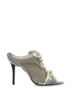 Balenciaga mesh lace-up sneakers - Silver