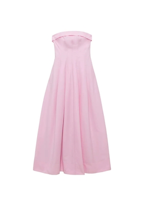 Simkhai Avril cotton blend bustier maxi dress - Pink