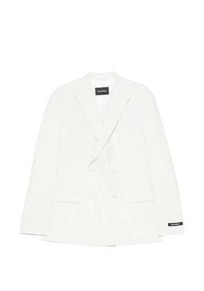 Karl Lagerfeld double-breasted peak-lapels blazer - White