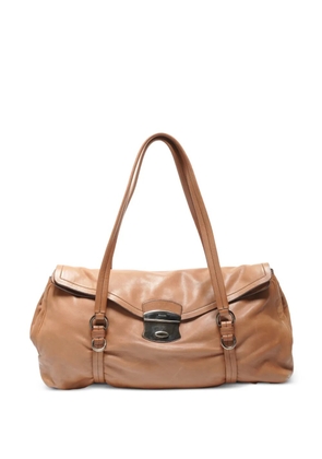 Prada Pre-Owned 2000s push-lock shoulder bag - Brown