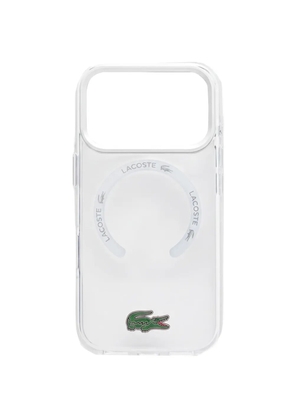 Lacoste logo-plaque iPhone 17 Pro case - White