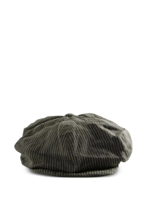 Ziggy Chen pinstripe-pattern baker hat - Grey