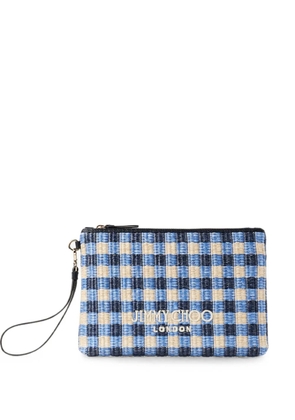 Jimmy Choo zipped flat pouch - Blue
