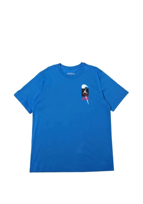 Jordan logo-print T-shirt - Blue