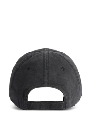 Balenciaga logo-print distressed baseball cap - Grey