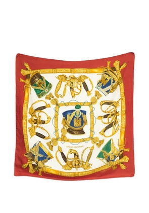 Hermès Pre-Owned 1985 Grand Uniforme silk scarf - Red