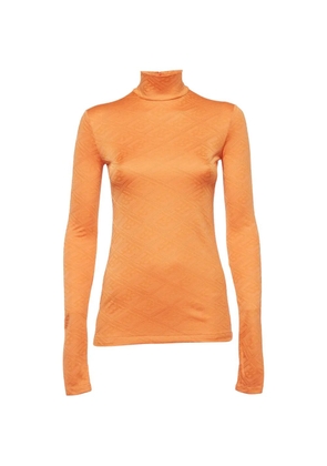 Burberry Pre-Owned Monogram turtle neck top - Orange