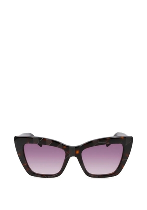 Karl Lagerfeld tortoiseshell-effect cat-eye sunglasses - Brown