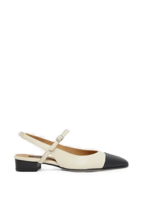 Carel Paris cap-toe slingback flats pumps - Neutrals