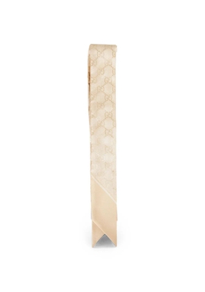 Gucci GG lamé scarf - Neutrals