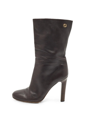 Gucci Pre-Owned leather ankle boots - Brown
