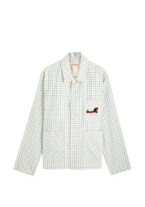 S.S.DALEY Clarence check-pattern dog-patch shirt - White