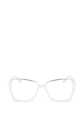 Karl Lagerfeld geometric-frame glasses - White