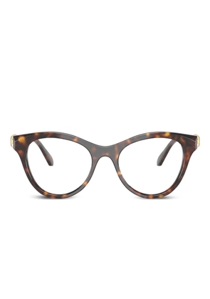 Swarovski Eyewear crystal-embellished cat-eye glasses - Brown