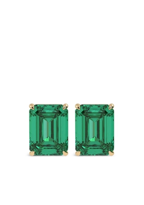 VEYNOU 14kt recycled yellow gold Eden Essence emerald stud earrings