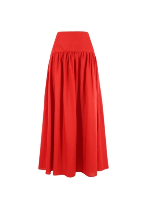 STAUD Procida maxi skirt - Red