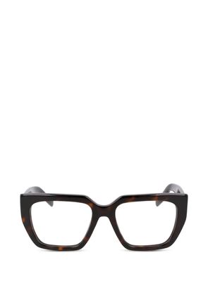 Karl Lagerfeld tortoiseshell-effect square-frame glasses - Brown