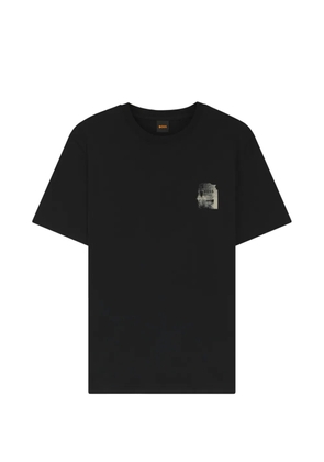 BOSS logo-print cotton T-shirt - Black