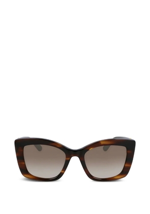 Karl Lagerfeld tortoiseshell-effect square-frame sunglasses - Brown