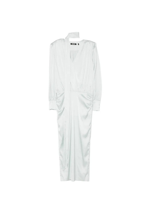 ROTATE BIRGER CHRISTENSEN pleated pussy-bow midi dress - Green