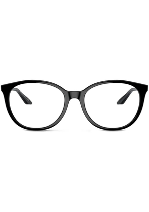 Armani Exchange logo-plaque glasses - Black