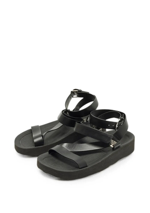 Hermès Pre-Owned Galaxy wedge sandals - Black