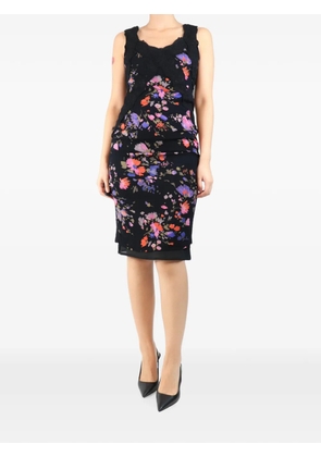 Dolce & Gabbana Pre-Owned 2004 floral lace midi dress - Black