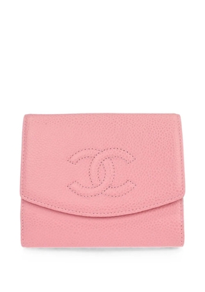 CHANEL Pre-Owned 2003 CC Caviar leather coin purse - Pink