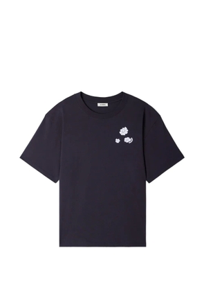 SANDRO floral-print T-shirt - Blue
