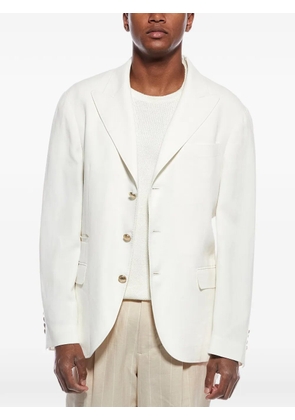 Brunello Cucinelli single-breasted tailored blazer - Neutrals