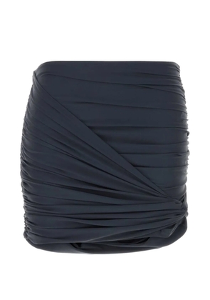 Magda Butrym ruched gathered mini skirt - Grey