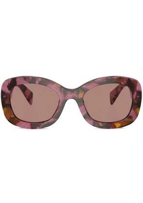 Prada Eyewear tortoiseshell-effect sunglasses - Pink