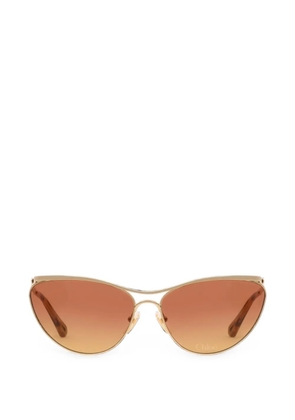 Chloé Eyewear Uma cat-eye frame sunglasses - Gold